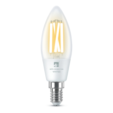 LED Smart E14 Candle Filament Bulb Clear Wifi & Bluetooth 