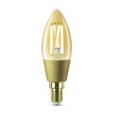 LED Smart E14 Candle Filament Bulb Amber Wifi & Bluetooth 