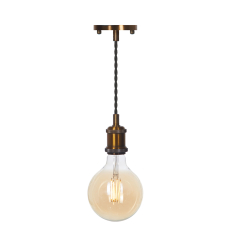 LED Pendant & Bulb Pack G125 Antique Brass
