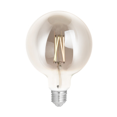 LED Smart Globe G125 Filament Bulb Smoky ES (E27) Tuneable White & Dimmable